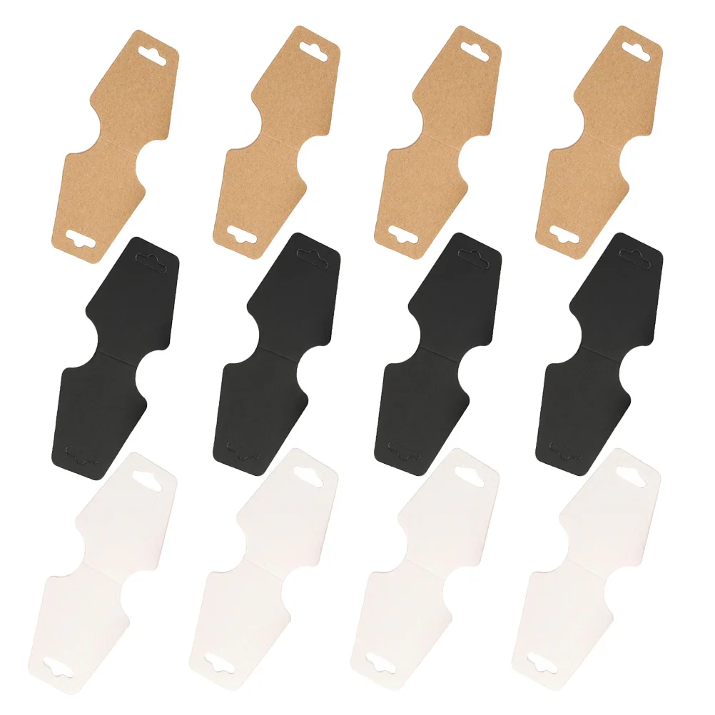 

150Pcs Jewelry Display Cards Foldover Paper Holders Blank for Bracelet Necklace Selling Packaging Tags Jewelry Display Cards