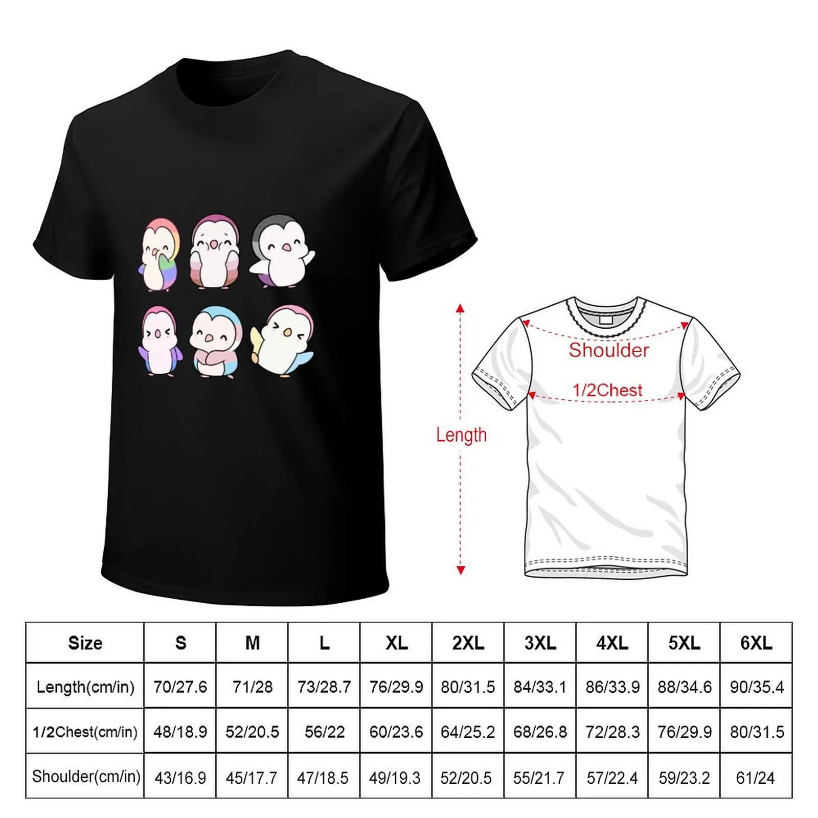 LGBTQ Pride Penguins T-Shirt Quick Dry Travel T-Shirt