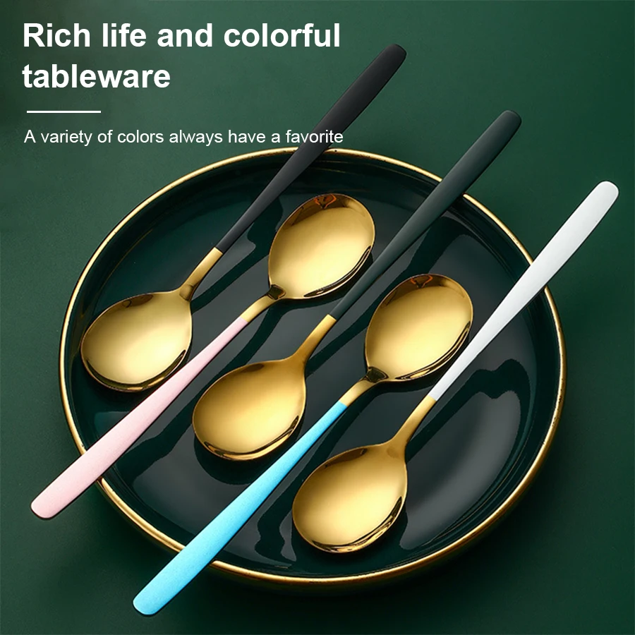 3Pcs Stainless Steel Portable Cutlery Set Spoon Fork Chopsticks Student Travel Korean Style Portable Cutlery Set Kitchen Supplie