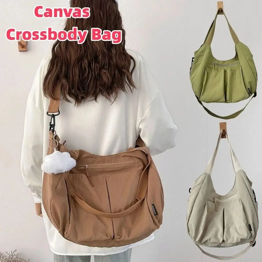 

Повседневная сумка через плечо из ткани Оксфорд, портативная однотонная нейлоновая сумка через плечо, легкая большая вместительная сумка для путешествий