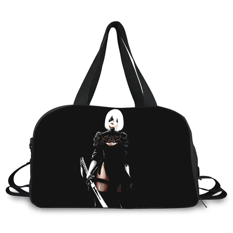 Nier automata 2b zwei b 3D-Druck Modetrend tragbare Multifunktions-Umhängetasche mit großer Kapazität Reisetasche