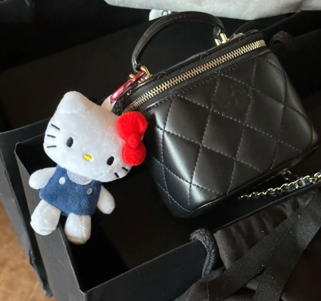 Sanrio Lovely Hello Kitty Plush Keychain Kawaii Anime Kt Backpack Pendant Soft Stuffed Cartoon peluche Stuffed Doll Gift For Kid