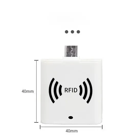 2025/Frosted Shell UHF OTG Reader 860-960Mhz Type-C Interface Rfid Reader قارئ الهاتف المحمول مع APK، SDK