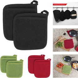 3 In 1 Pot Holders Insulation Glove Cotton Terry Microwave GlovesPotholder Mat Kitchen Gloves Oven Mitts Baking for Cooking BBQ