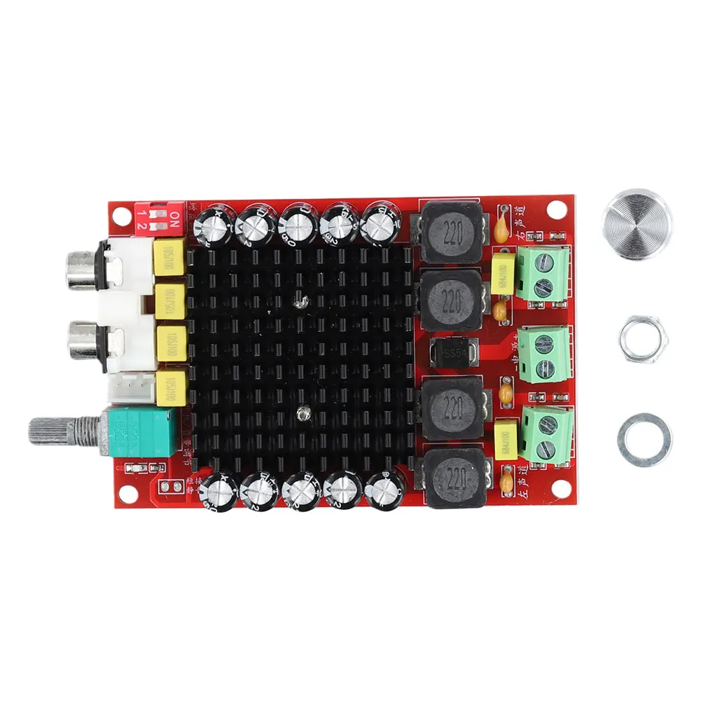 XH-M510 Digital Power Audio Amplifier Board DC14-34V TDA7498 2x100W Class D High Efficiency for Home Theater Active Speakers