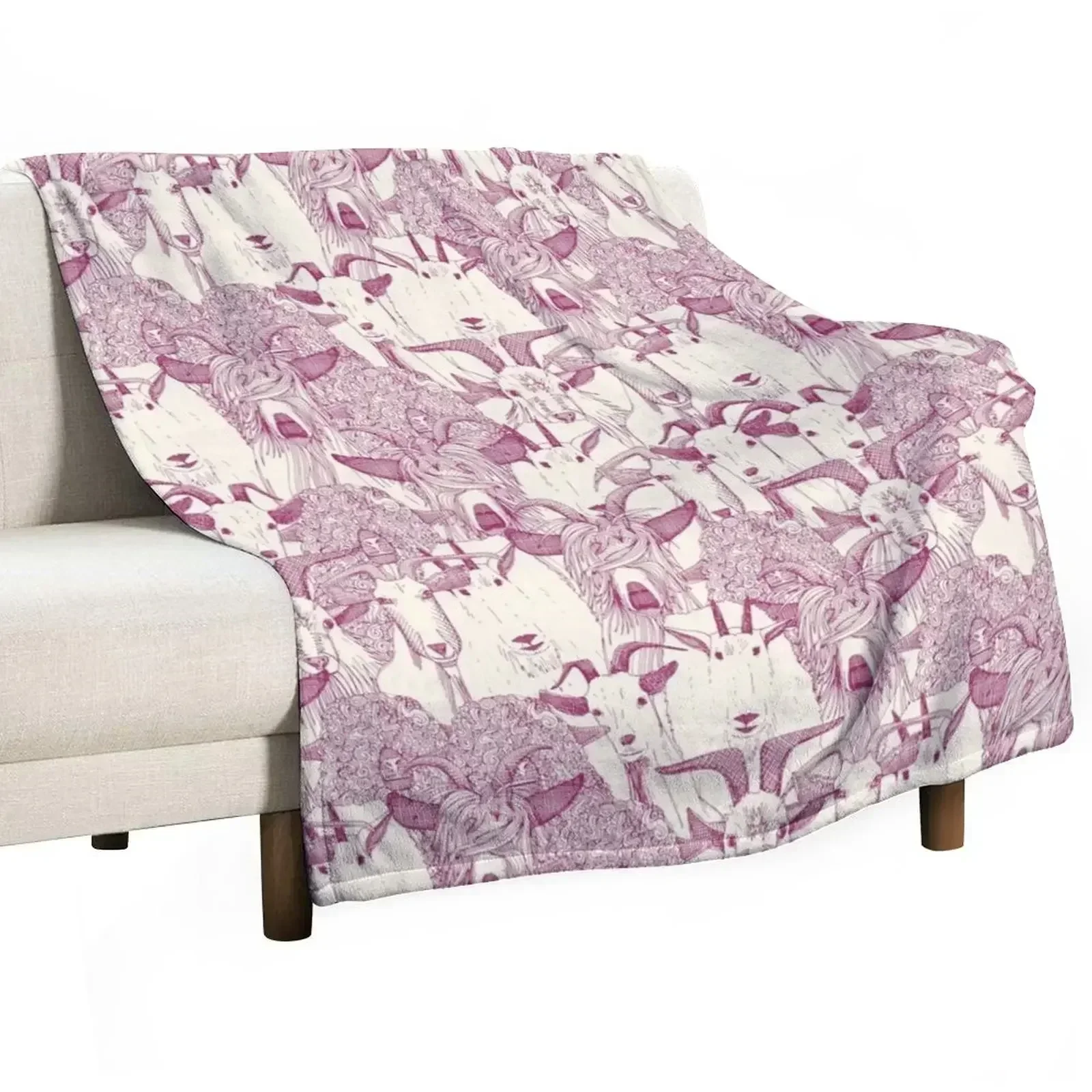 just goats cherry pearl Throw Blanket Shaggy Tourist decorative Beach Plaid Blankets