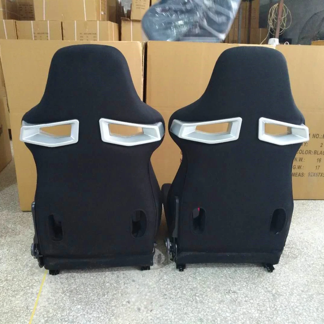 JBR1069 Universal Racing Seats Factory Supplied Suede Bucket Sport With PVC Fabric Velvet Material