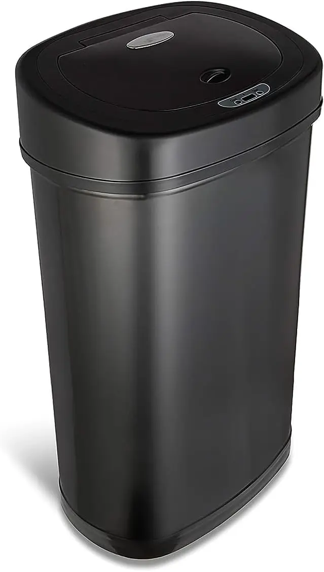 ^DZT-50-9BK The Original Automatic Motion Sensor Trash Can, 13.2 Gal. / 50 L., Black