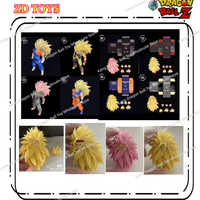 ZD Toys Dragon Ball Super Saiya SSJ3 Vegito Bardock Son Goku Goku Black Gogeta Zamasu Head Accessories Anime Action Figures Toys