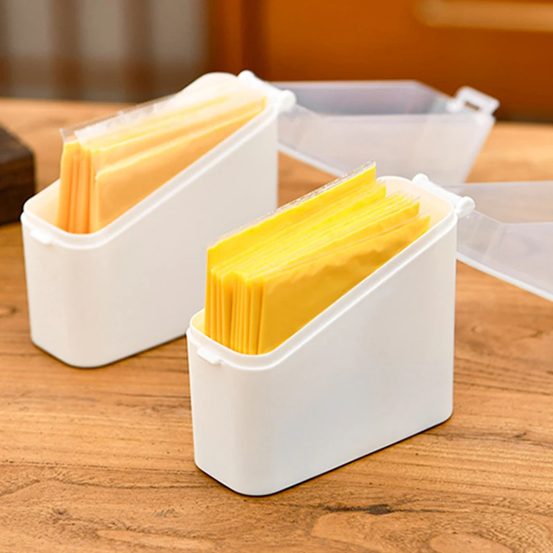 Cheese Keeper Case Airtight Food Storage Container With Lid Large Capacity Slice Cheese Holder Frige Odor Transparent Organizer