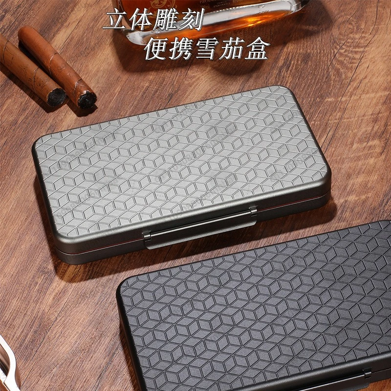 

Portable Humidor 3CM Ultra-thin Travel Humidor Moisturizing Sealed Storage Cigarette Set