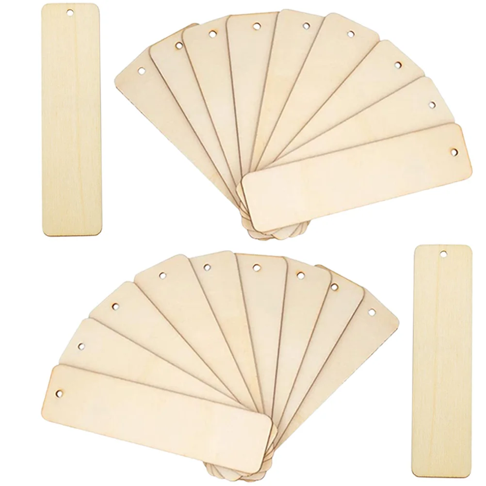 

Blank Wooden Bookmarks for DIY Graffiti Christmas Tags Simple Students Reading Markers Office Supplies School Kids Gifts