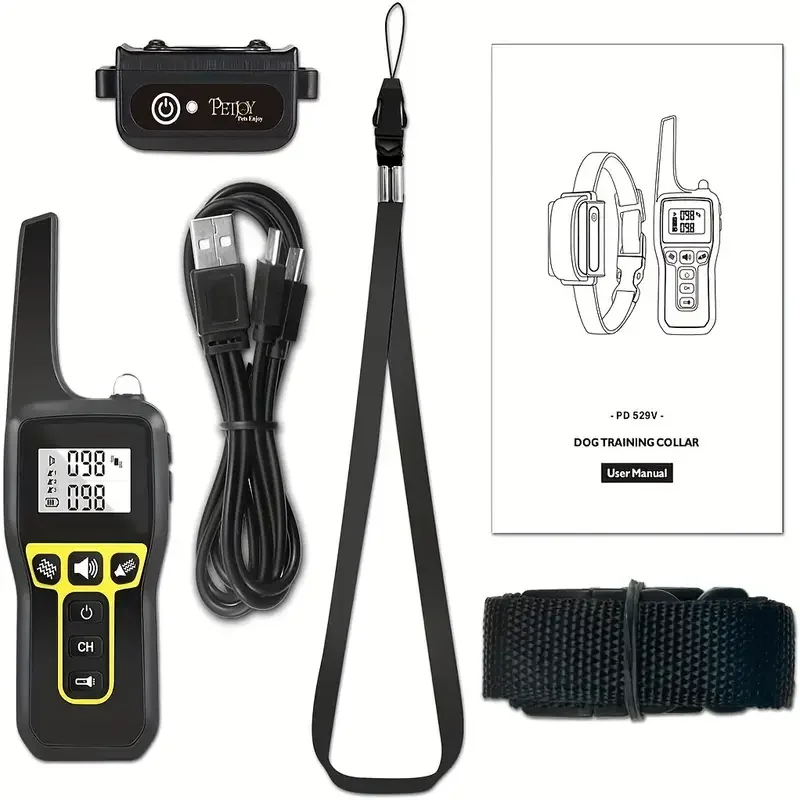 No Shock Vibration Dog Training Collar 1000M Remote Anti Bark Collar Rechargeable Waterproof Vibration Collar for All Dogs