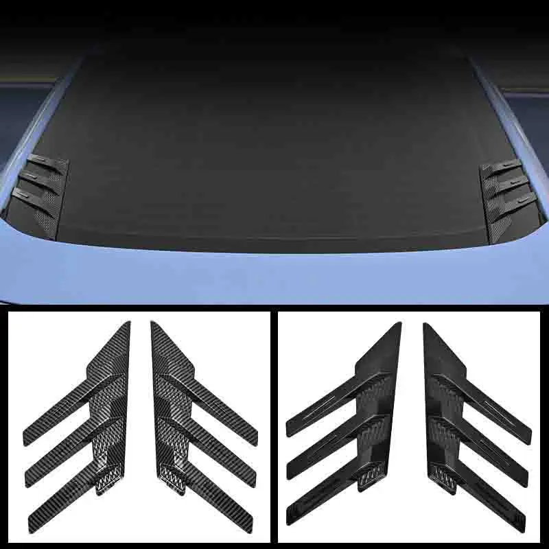 Pára-brisa traseiro do carro adesivo decoração acessório automático spoiler lateral divisor guarnição persiana janela pára-sol para carros