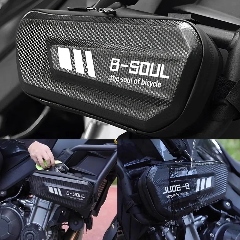 New Motorcycle Triangle Waterproof Side Bag Case For Royal Enfield Bullet Meteor Classic 350 500 Interceptor 650 Continental GT