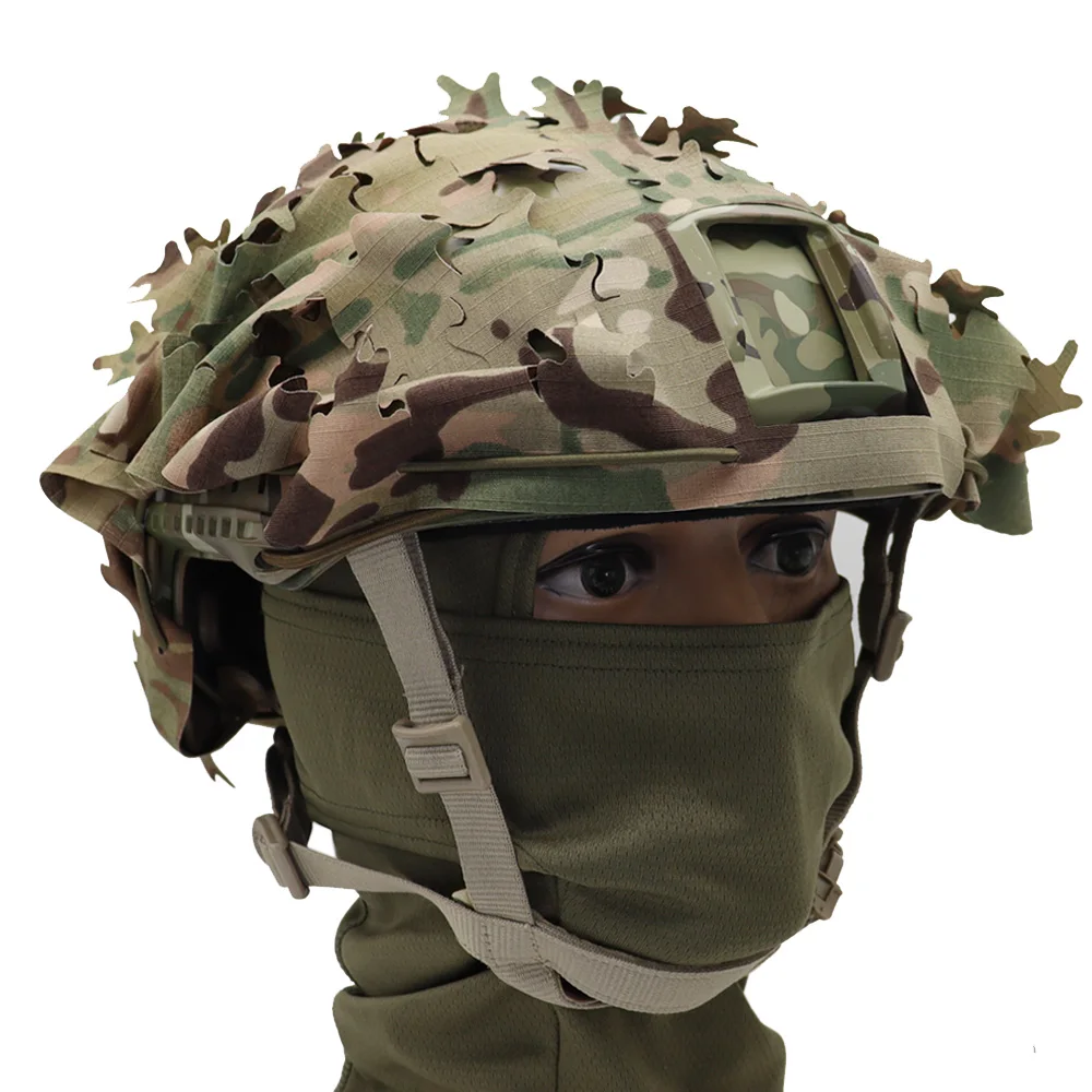 Tactical FAST Helmet Cover Laser Cutting 3D Camouflage Helmet Cloth Cover Hunting Helmet Accessories view 4