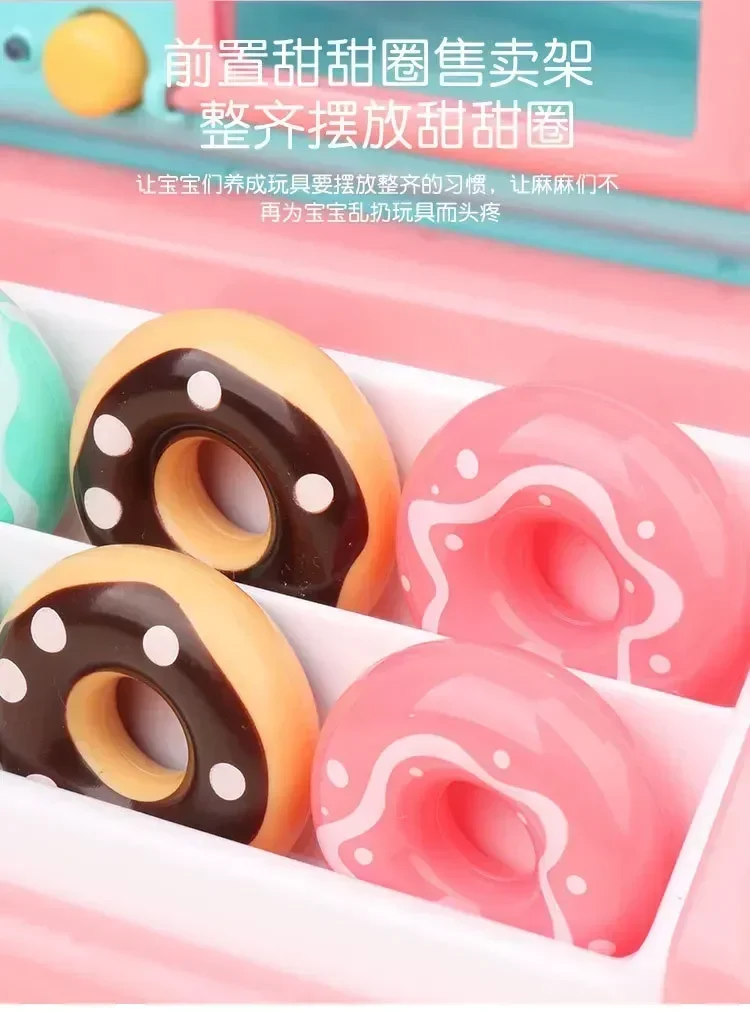 Luces y sonido Donut Candy camión de juguete supermercado asador horno entrega coche cocina juego de comida juguetes para jugar a las casitas para niños el mejor regalo
