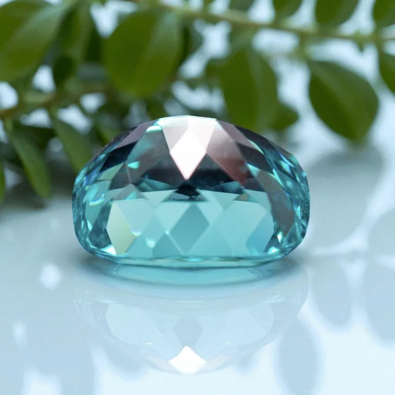 

Lab Grown Paraiba Rectangle Cushion Shape Gemstone For Earrings Pendant Jewelry Making Selectable AGL Certificate