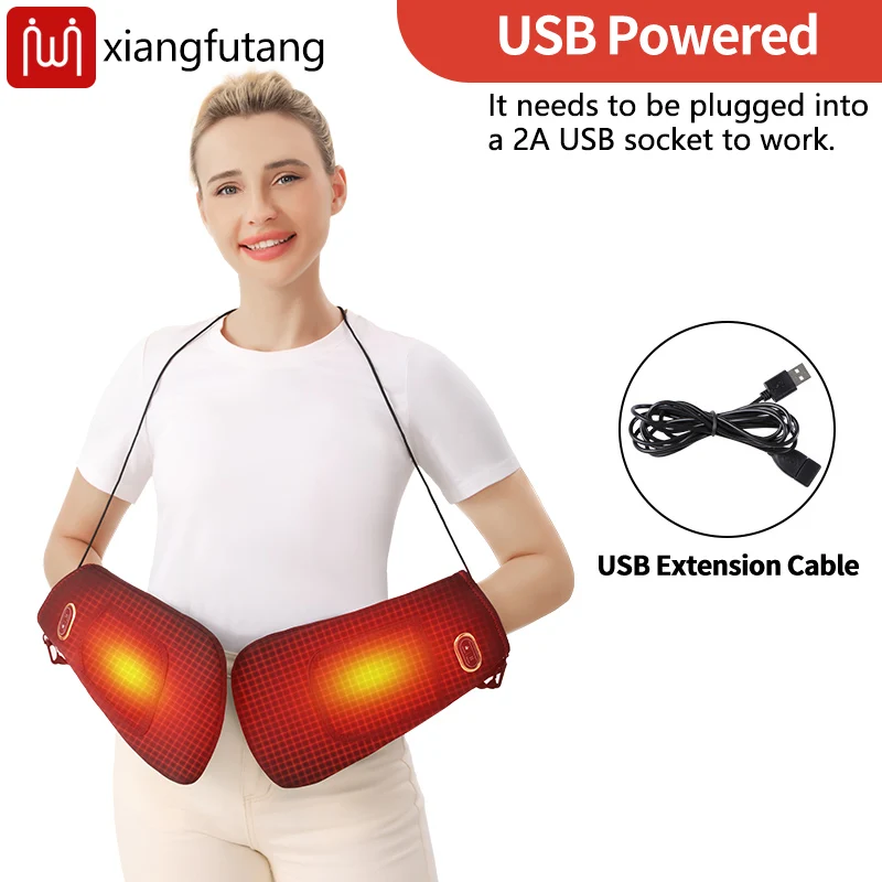 Электрические перчатки с подогревом, вибрационный массажер 3, регулируемая температура, горячий компресс, муфта для рук и пальцев, облегчение дискомфорта