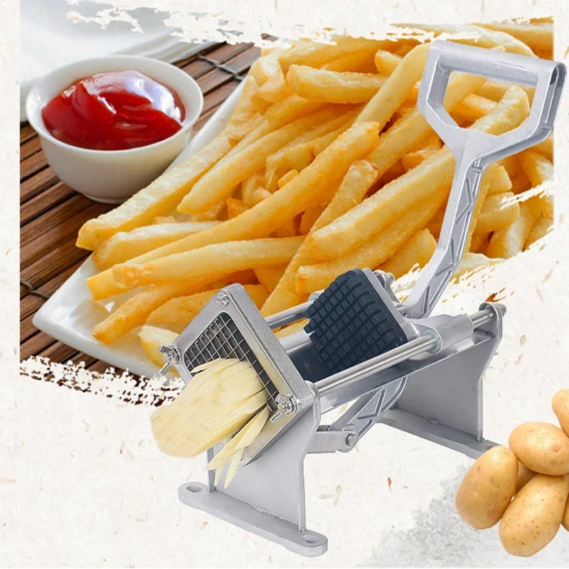 Manual Heavy Duty French Fry Cutter, Potato Cutter ,Potato Slicer,potato Wedge Machine 4pc(7mm,10mm,14mm Flower Knife)