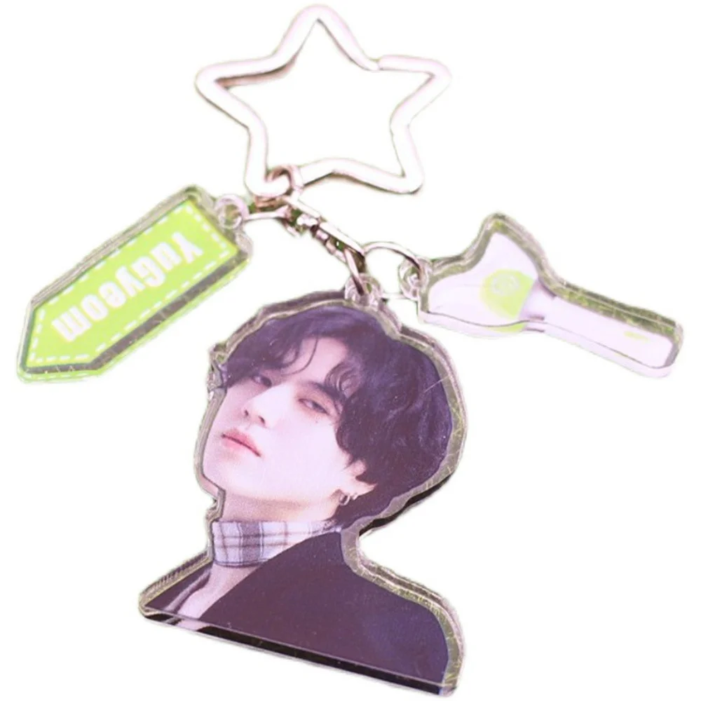KPOP GOT7 3Pcs/Set Acrylic Keychain High Quality INS Style Double Sides Printing Keyring Jin Young Jackson BamBam JAY B Gifts
