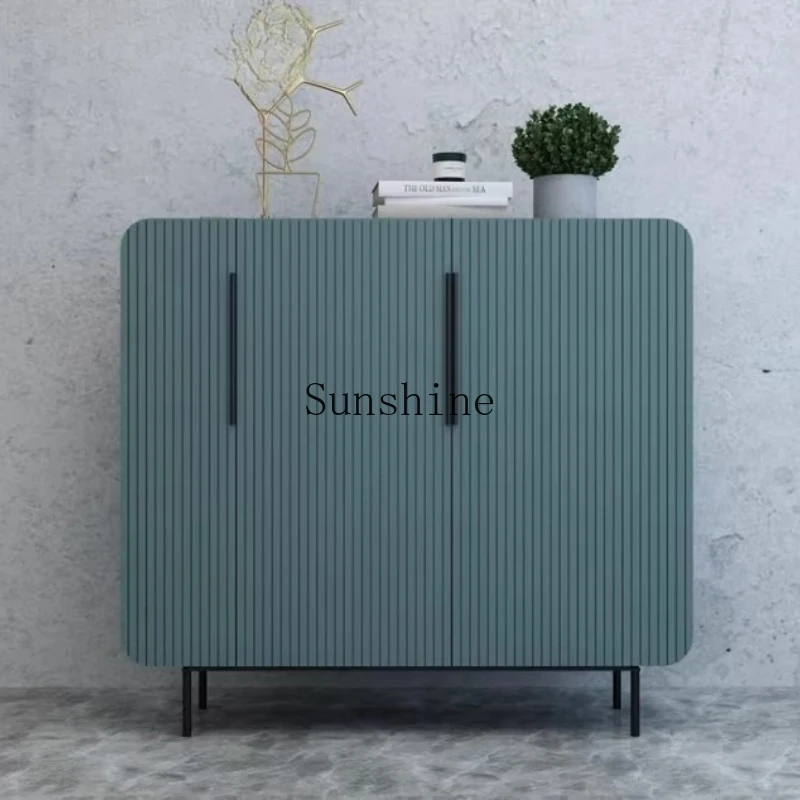 

Italian light luxury storage shoe cabinet simple entrance cabinet