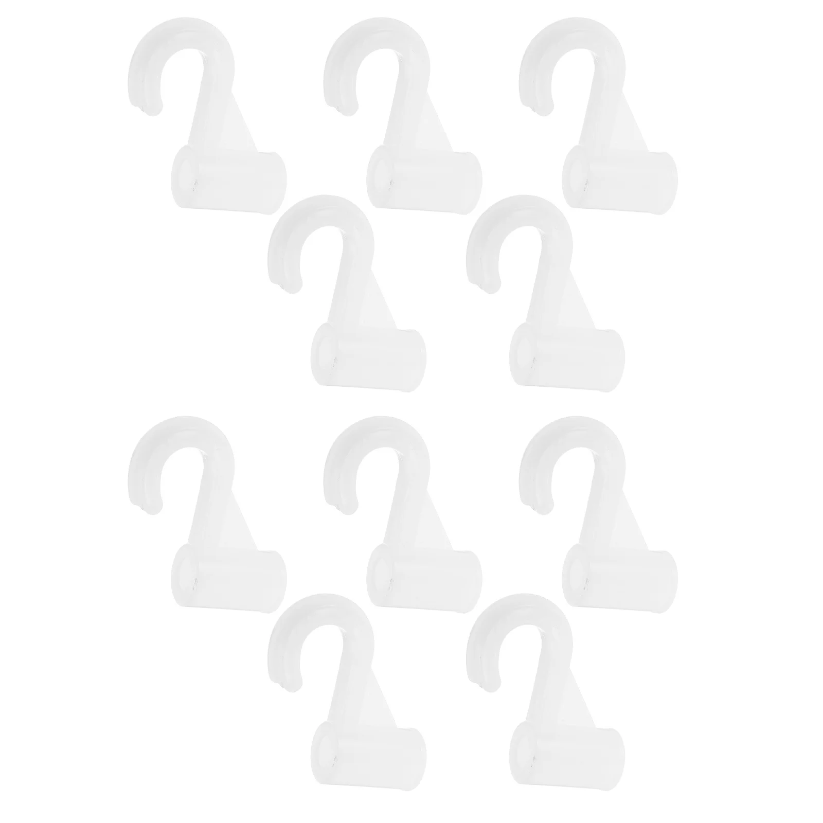 

10Pcs Hanging Hooks for Closet Rod Multipurpose Laundry Hooks Thickened Design Wardrobe Horizontal Hook Space Saving Hanger