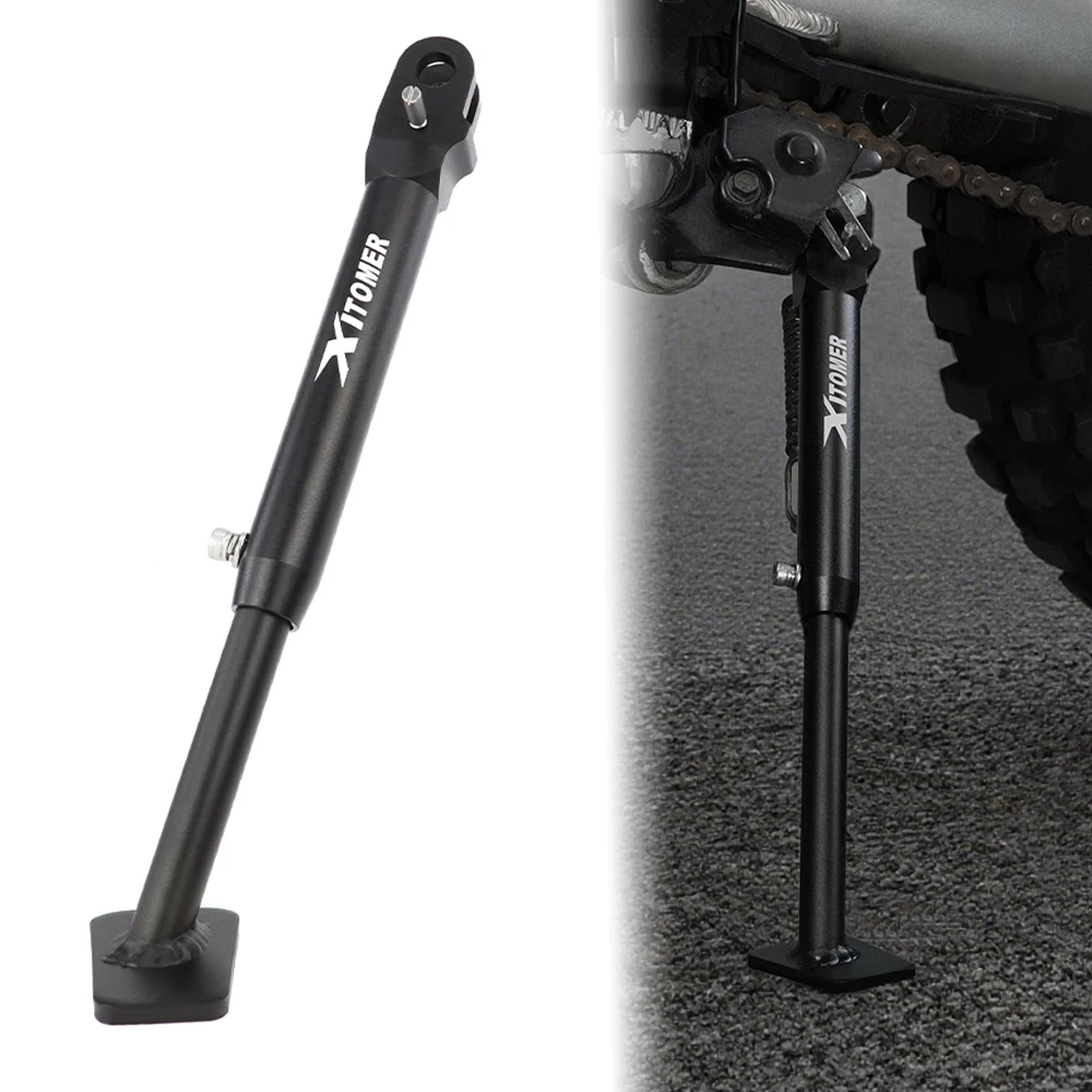 

Motorcycle Adjustable Kickstand For Kawasaki KLX250 2018-2020 KLX250S 2009-2014 KLX300 2021-2023 Aluminum Foot Side Stand Holder