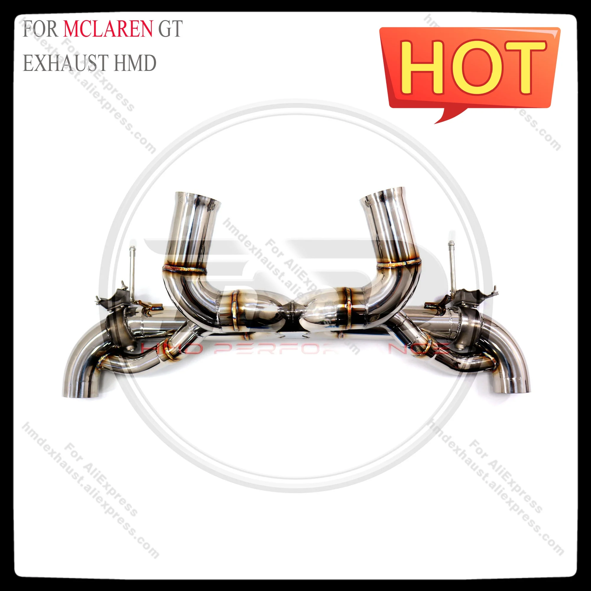 HMD Exhaust System Stainless Steel Performance Catback for Mclaren GT 4.0T Full sets Downpipe With OEM Valve Version