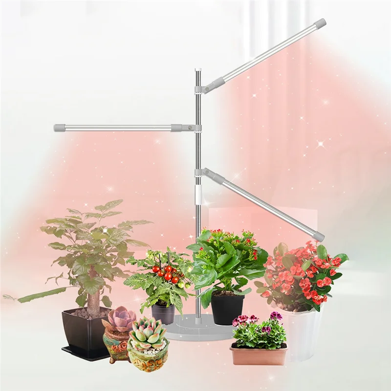 LED Grow Light Full Spectrum Plant Growth Light Height Adjustable Dimmable Growing Lamp With Timer For Indoor Plants-ABLI