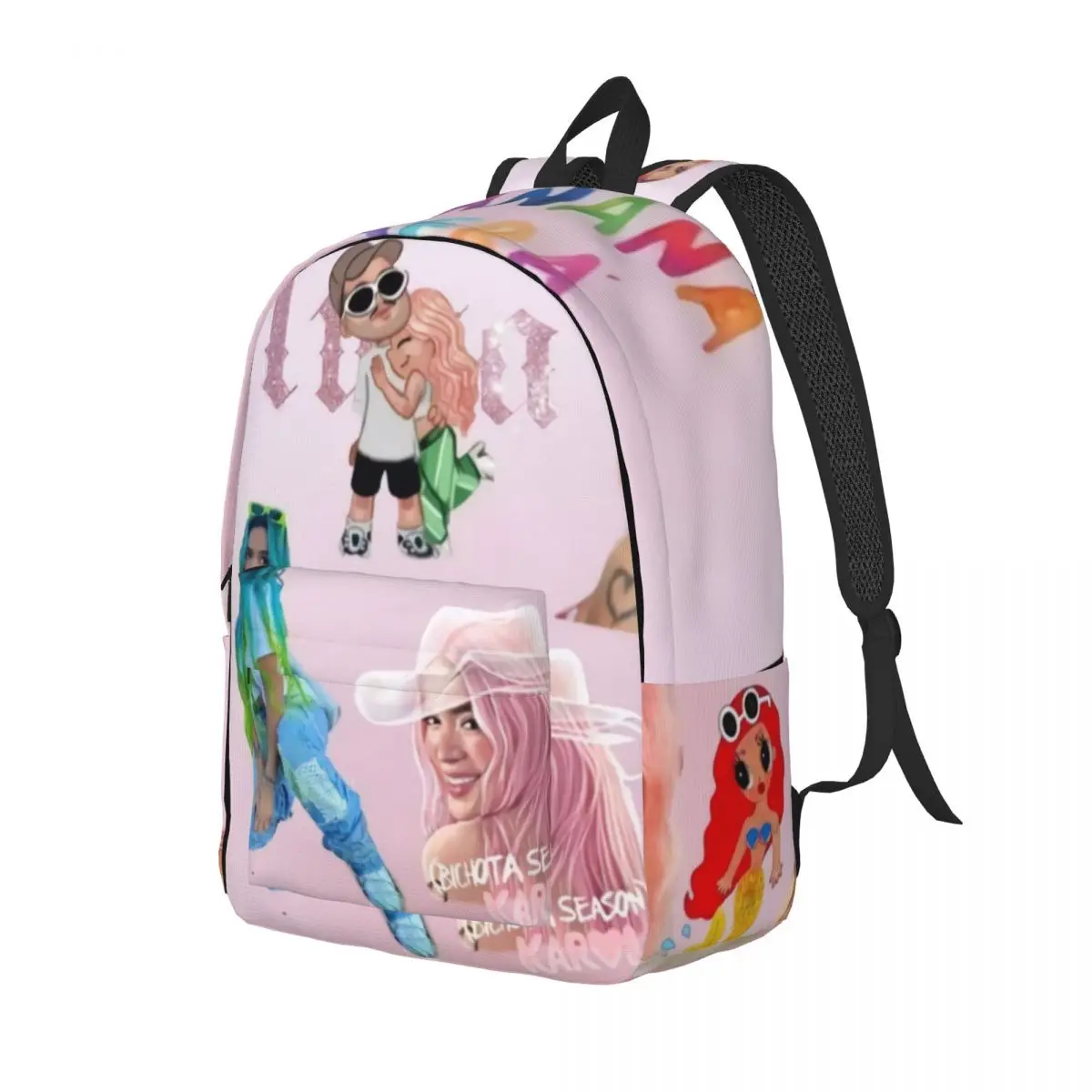 M-Manana-Sera-Bonito-Karol G For Girls Boys Large Capacity Student Backpack Lightweight waterproof Backpack 15.7in 17.7in