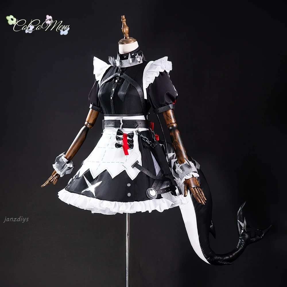 Zenless منطقة صفر إلين جو تأثيري حلي شعر مستعار خادمة فستان موحد الذيل فيكتوريا التدبير المنزلي جديد Eridu هالوين حفلة النساء