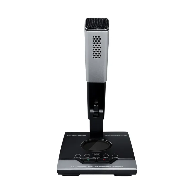Adjustable Elevation All-metal Square Microphone Pole Conference Microphone Stand Chair Unit Wireless Option