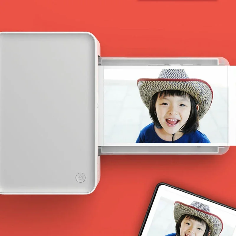 Imprimante Photo petite dent bleue sans fil HD 6 pouces 3 pouces AR 300DPI transfert de papier Photo couleur