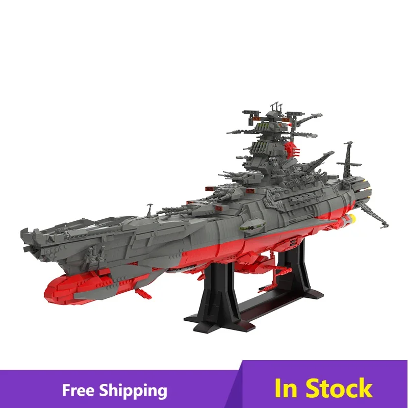 UCS Battleshipss Yamato Bausteine Set Cruiser Battles-Schiff Ziegelblock Militärisches Kriegsschiff Bausteinspielzeug für Kinder