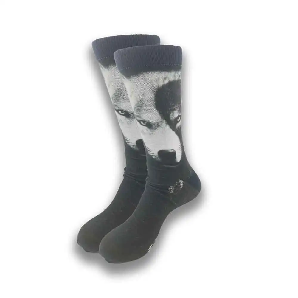 Men's Cartoon Head Design Socks - usage example
