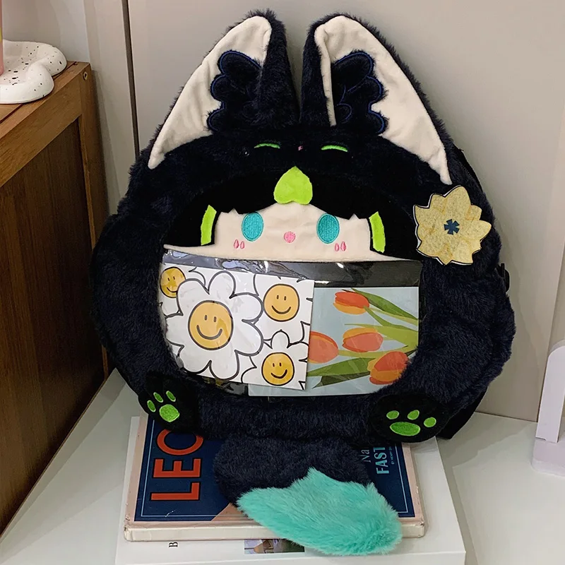 Genshin Impact peluche Itabag Tighnari Tartaglia Zhongli Raiden Shogun Furina Anime sac à dos à bandoulière