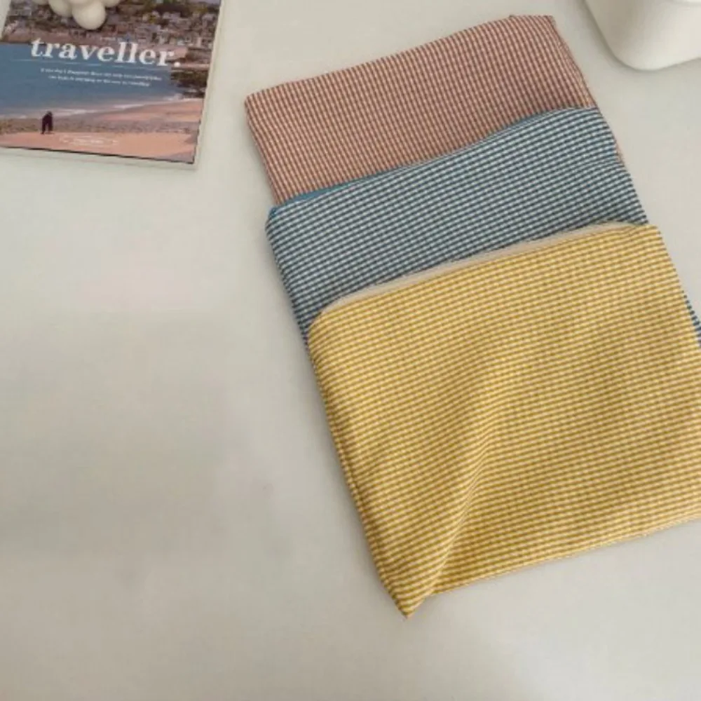 Simplicity Cotton Cosmetic Bag Soft Solid Color Storage Handbag Coin Storage Bag