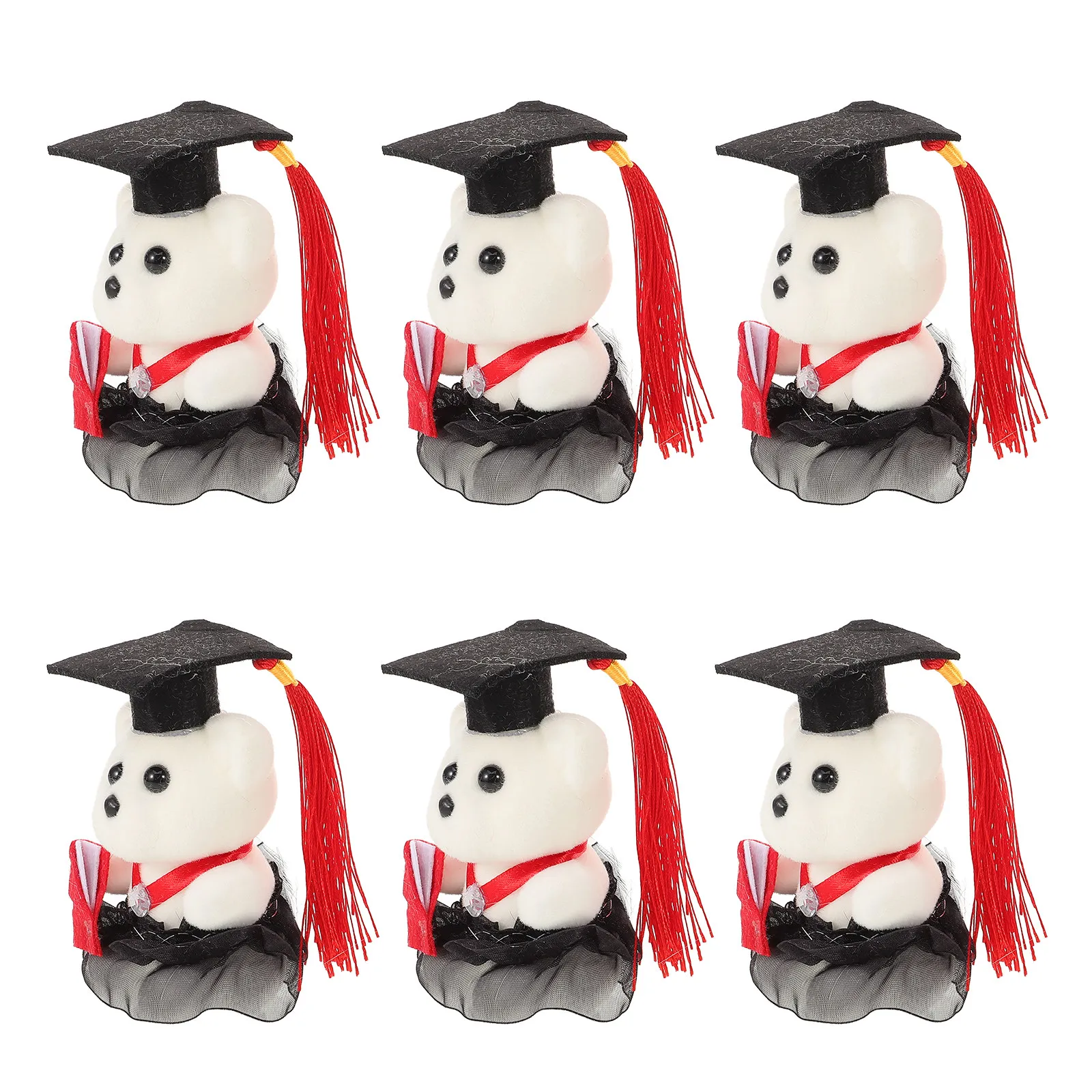 

10Pcs Graduation Bear Flower Bouquet Material Unique Decoration Graduation Ceremony Gift Commencement Presents