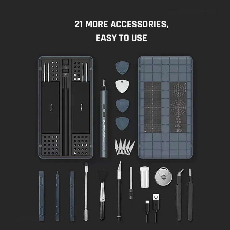 Xiaomi IFu MR1 Plus Electric Screwdriver Set 90 in 1 Mini Precision Cordless Screwdriver Magnetic Bits for Repair Home Household