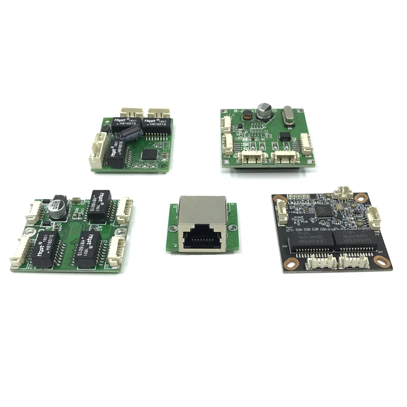 Mini Pcba Schakelaar Module Pbc Oem Module Mini Maat 3/4/5 Poorten Netwerk-switches Pcb Board Mini Ethernet Switch module 10/100Mbps