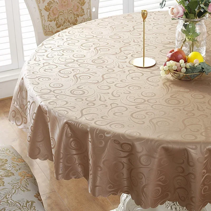 Minimalist Solid Color Tablecloth Thickened Multi-color Printed Tablecloth Waterproof Oil Resistant Dust Anti Slip Table Cover