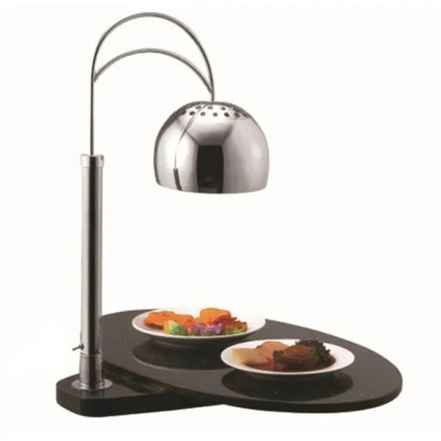 Luz de buffet de acero inoxidable para calentar alimentos.