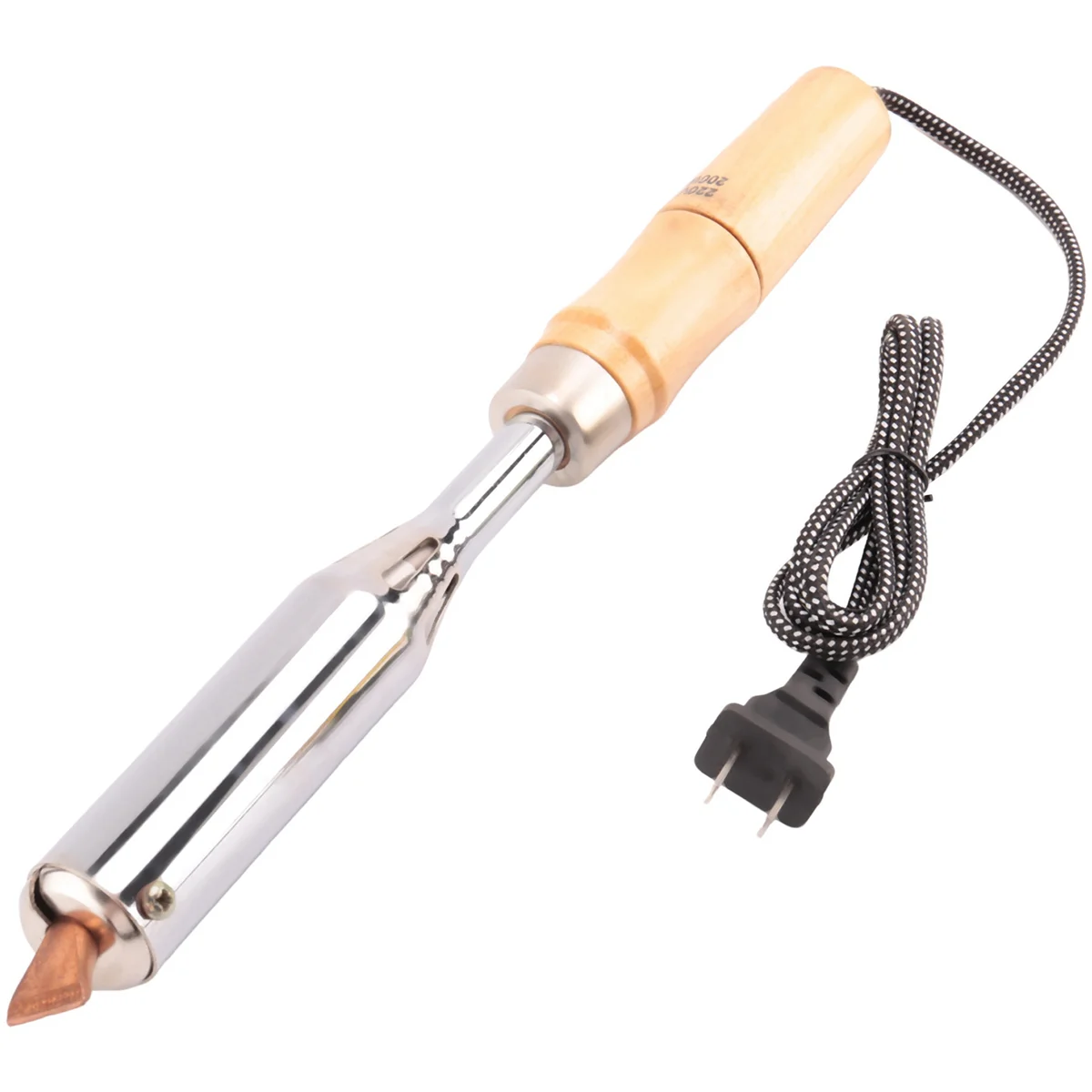 200W insulated wooden handle electric iron high power soldering iron Household electrician welding electric iron iron soldering