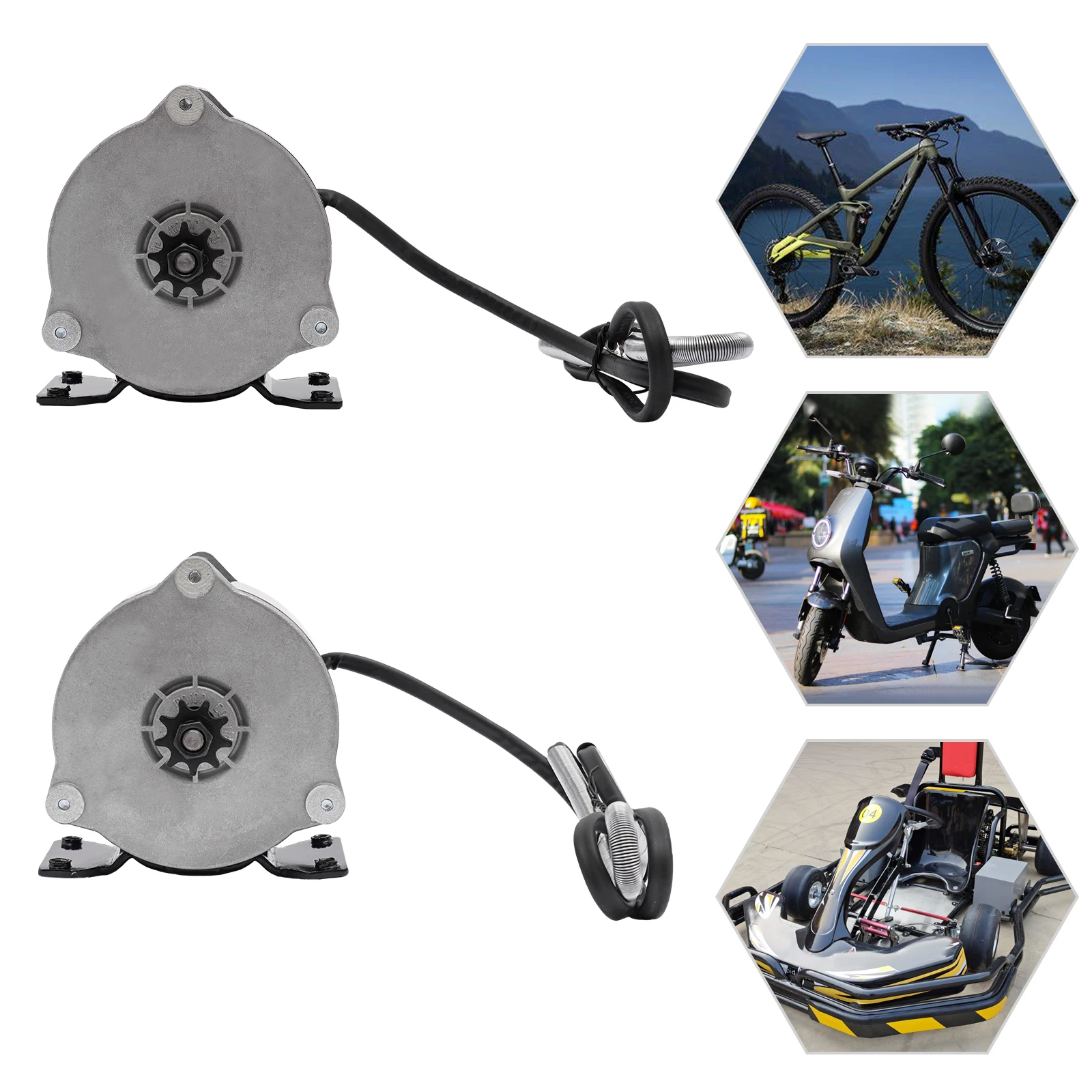 電動スクーターモーター、500Wブラシ付きDCモーター、1700rpm速度、高トルク、時計回り/反時計回り回転調整可能