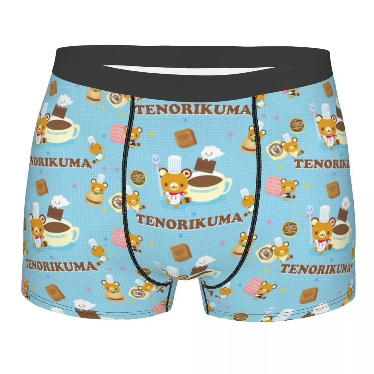 

Индивидуальное мультяшное нижнее белье Tenorikuma Sanrio Anime Bear мужские эластичные боксеры короткие трусики-шорты мягкие трусы для мужчин