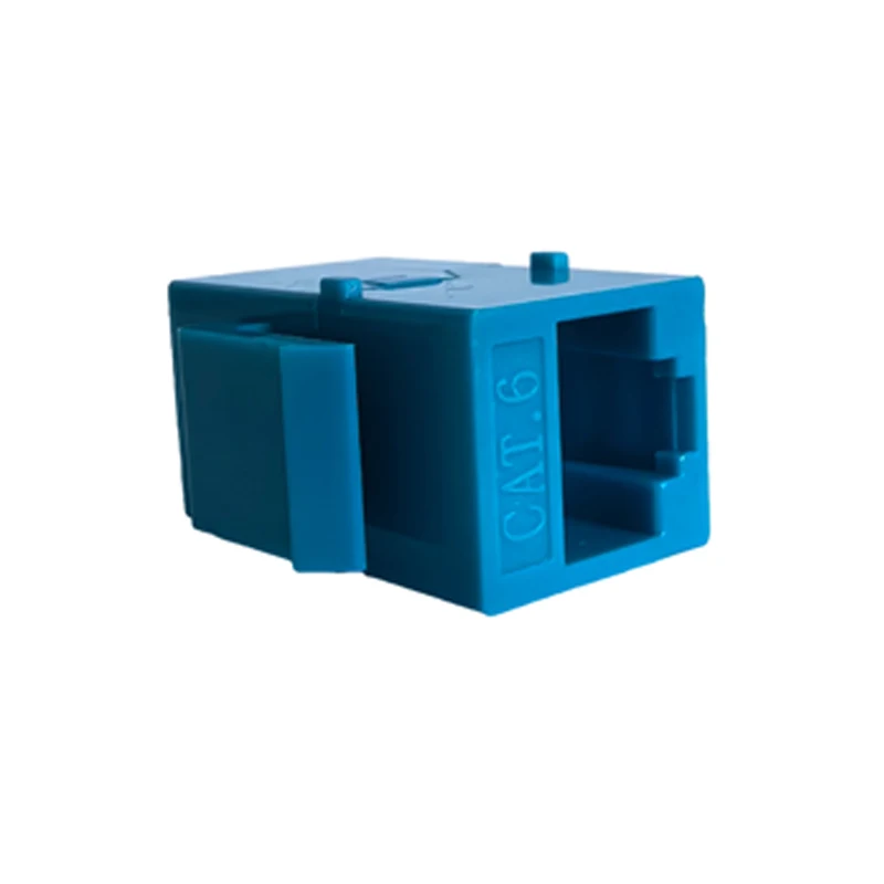 Cat6 Keystone Jack RJ45 Female Connector Blue CAT.6 LAN Ethernet Module Adapter Plug For 10GB Network Extension Socket