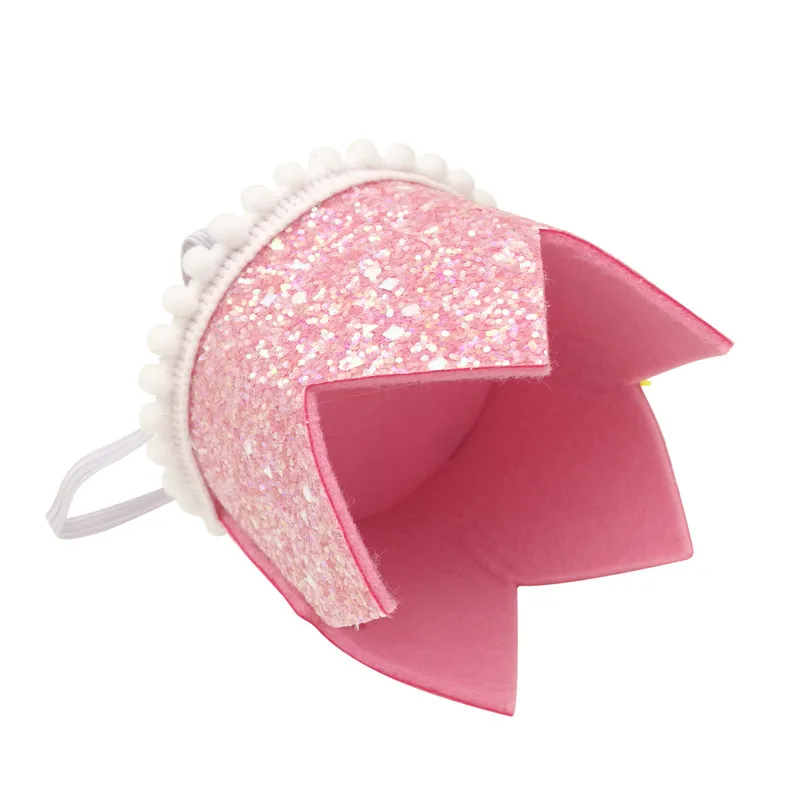 1Pcs 1 2 3 4 5 6 Year Birthday Crown Headband Caps Baby Boy Girl Birthday Party Decor Hat Prince Priness Hair Accessory Supplies