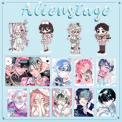 13PCS Anime ALIEN STAGE Luca Hyuna Mizi Sua Ivan Till Cosplay Acrylic Stand Model Plate Acrylic Bricks PVC Transparent Card