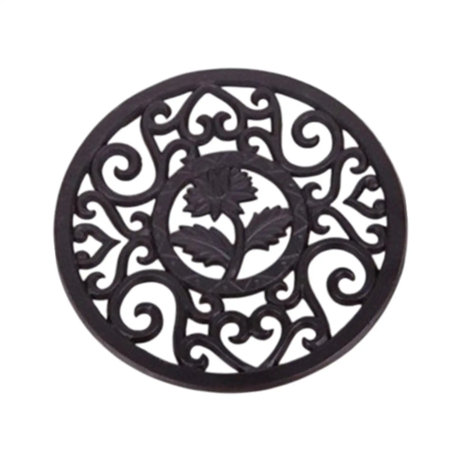 Iron Heat-insulation Trivet Kettle Insulation Pad Heavy Duty Anti-slip Cup Coaster Teapot Stand for Kitchen Cooking Household